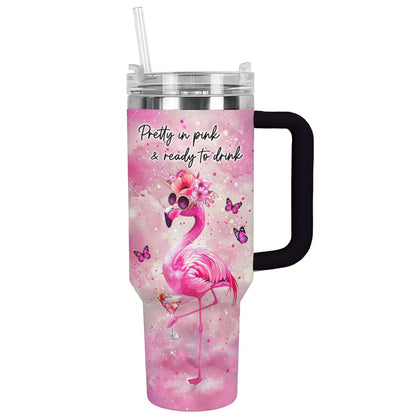 Shineful Tumbler Pretty In Pink Flamingo