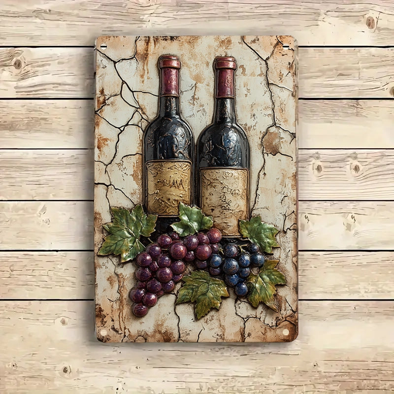 Shineful 2D Metal Sign Rustic Wine Haven