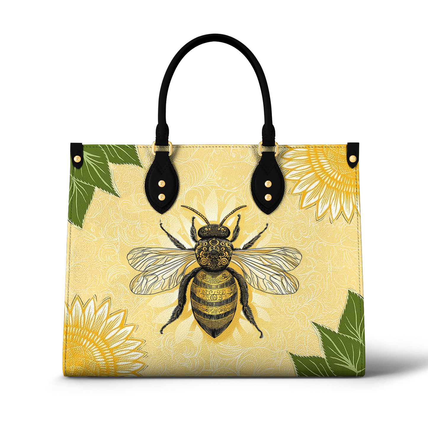 Shineful Leather Bag Bee & Sunflower Luxe