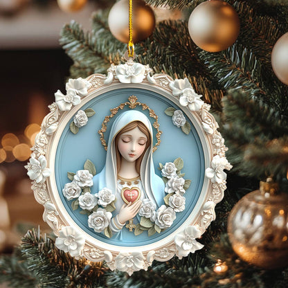 Shineful 2D Acrylic Ornament Blessed Virgin Mary Christmas