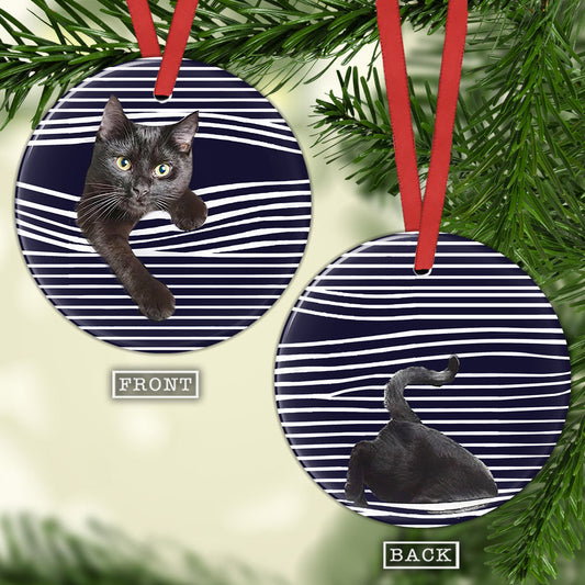 Black Cat Look At You - Shineful® Ornament