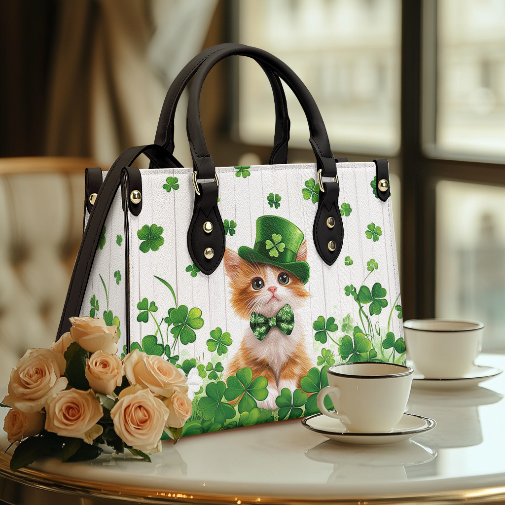 Shineful Leather Bag Clover Kitty