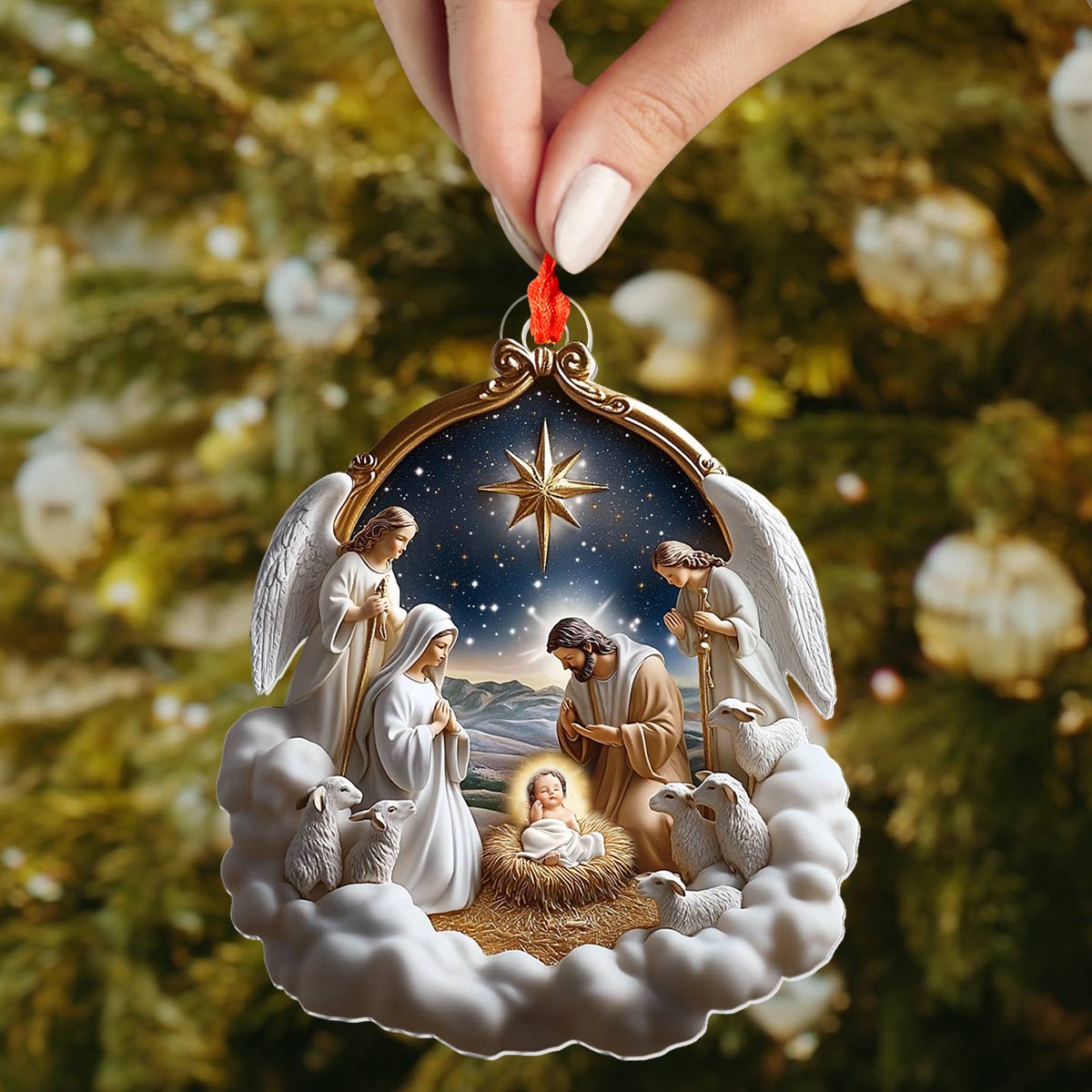 Shineful 2D Acrylic Ornament Divine Peace