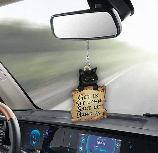 Black Cat Ornament Car Ttd-Kh1