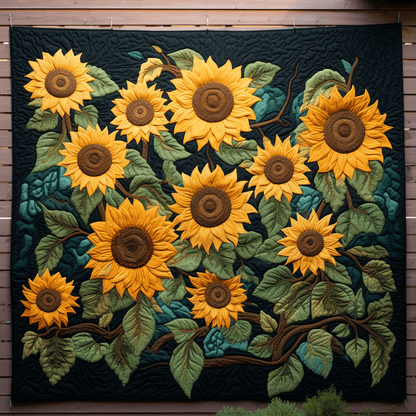 Sunflower 03 - All Season Faux Quilt