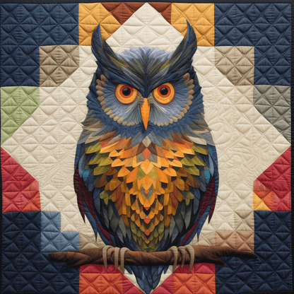 Colorful Owl 03 - All Season Faux Quilt