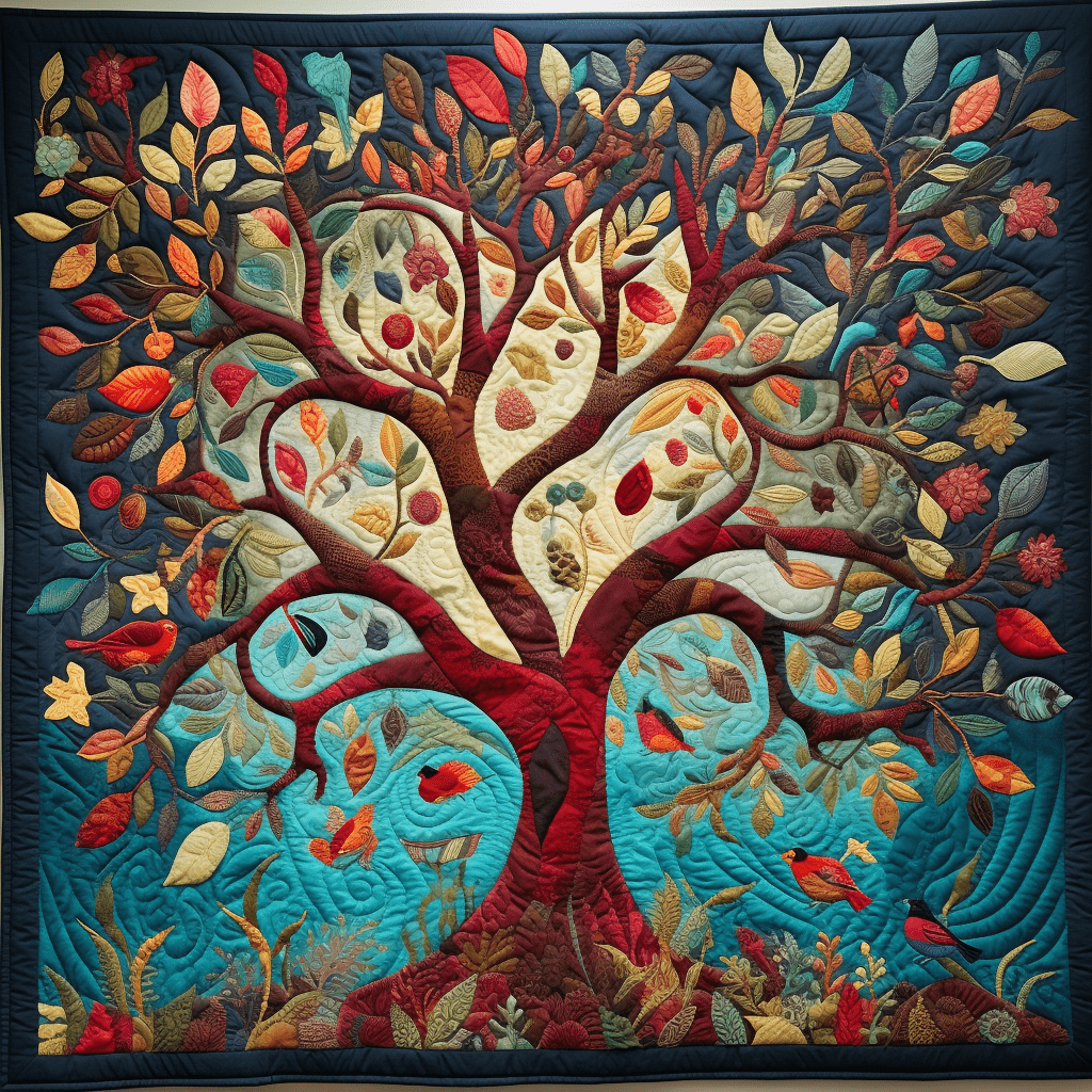 Tree Of Life - All Season Faux Quilt