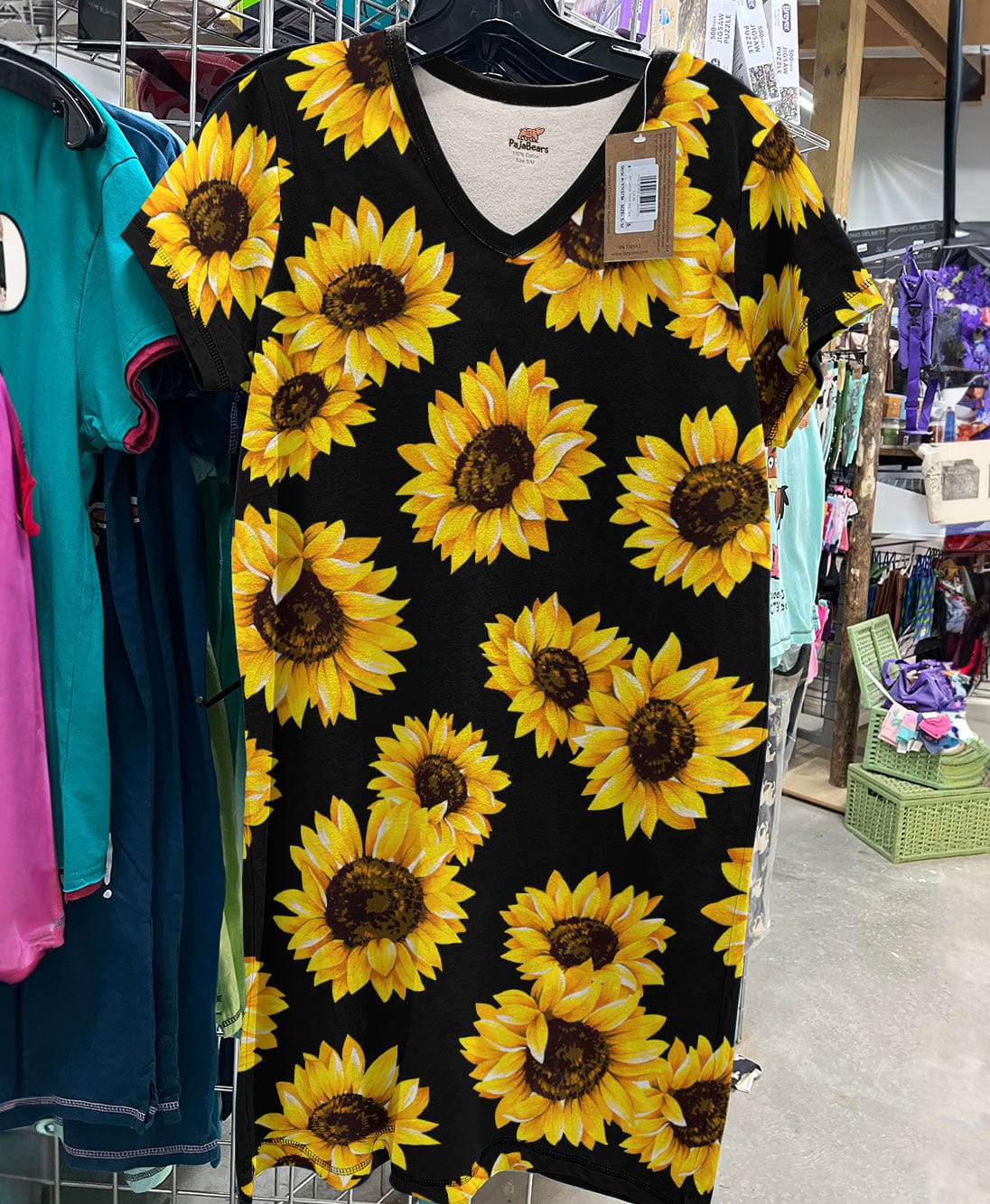 Sunflower Pajabears® V-Neck Nightshirts Simple Tl10