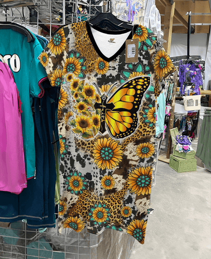 Sunflower Pajabears® V-Neck Nightshirts Faith Butterfly Kl9