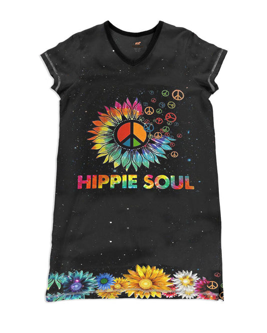 Hippie Soul Tenebris Pajabears® V-Neck Nightshirts Ho3