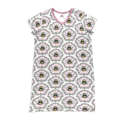 Bee Pajabears® V-Neck Nightshirts Floral Tl10