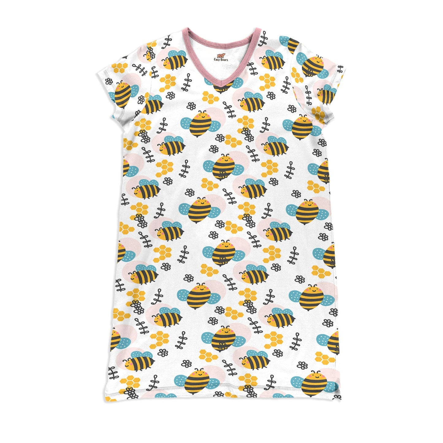 Bee Pajabears® V-Neck Nightshirts Lovely Ctl10 S / C01