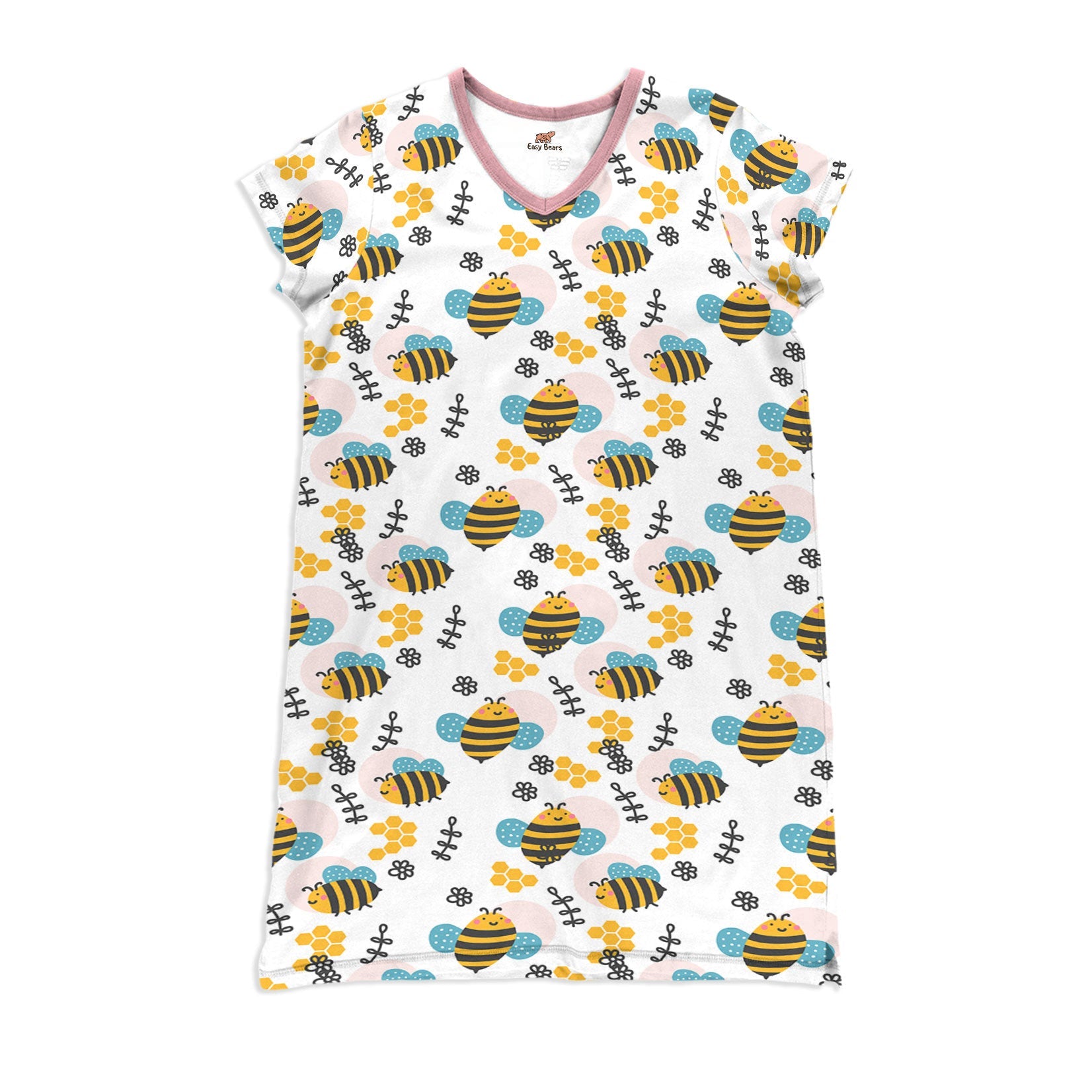 Bee Pajabears® V-Neck Nightshirts Lovely Ctl10 S / C01