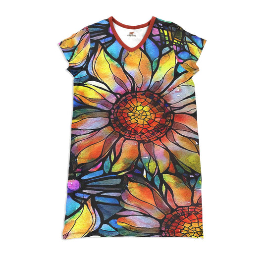 Sunflower Pajabears® V-Neck Nightshirts Gorgeous Tl10