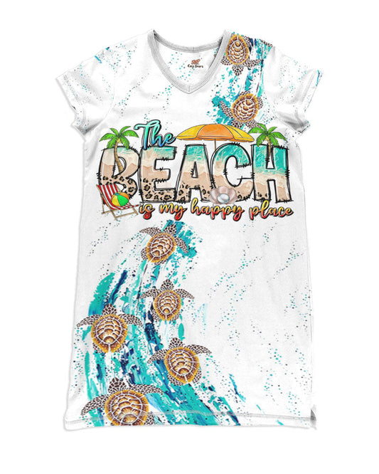 Beach Pajabears® V-Neck Nightshirts Love Hc2