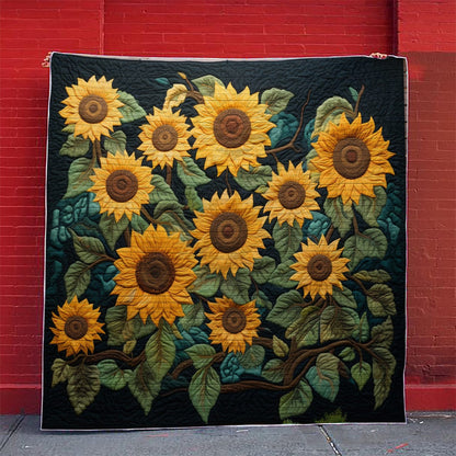 Sunflower 03 - All Season Faux Quilt