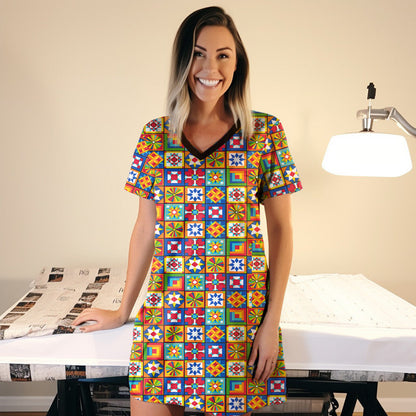 Quilting Pajabears® V-Neck Nightshirts 8 Styles Hg23 S / 1