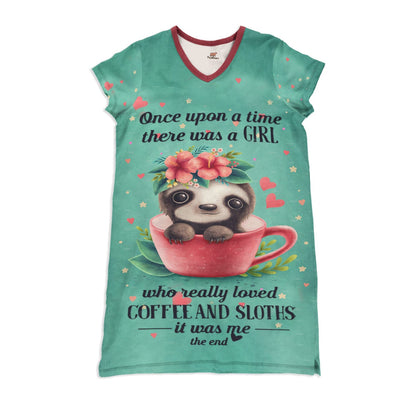 Sloth Pajabears® V-Neck Nightshirts Once Upon A Time Nt10