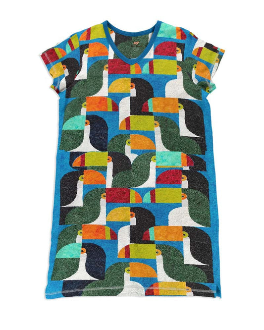 Quilting Pajabears® V-Neck Women’s Nightshirts Parrot Paradise Qa55 S