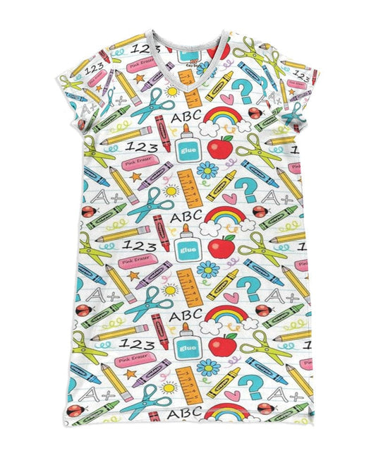 Teacher Pajabears® V-Neck Nightshirts School Supplies Hc2