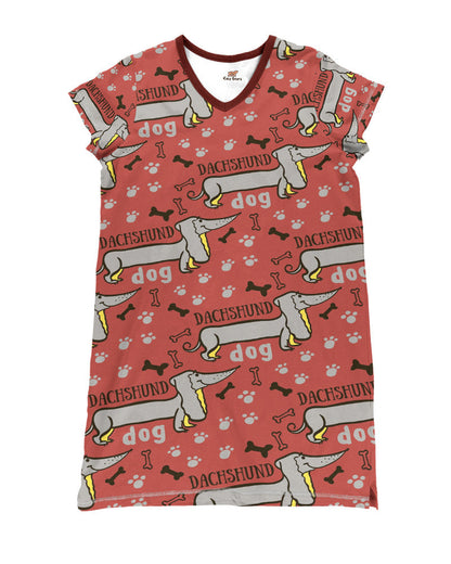 Dachshund Halloween Pajabears® V-Neck Paws Hm8 Nightshirts