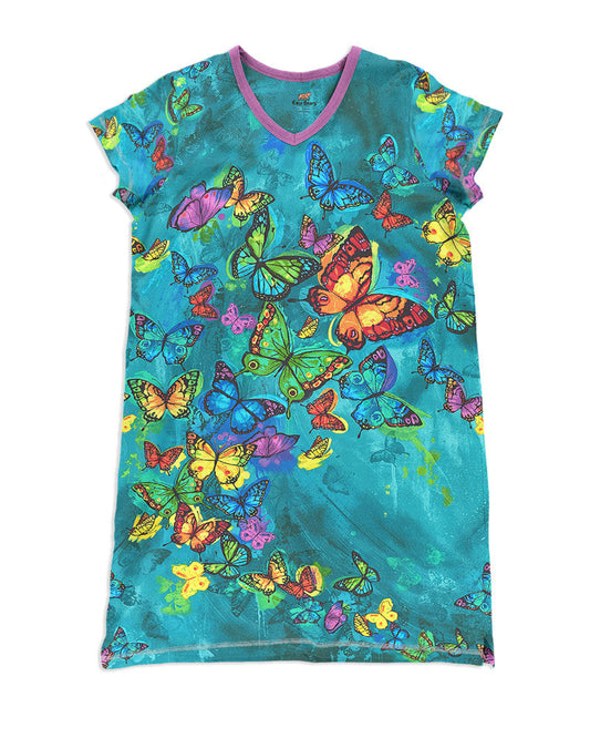 Butterfly Pajabears® V-Neck Nightshirts Fairy Night Hg23