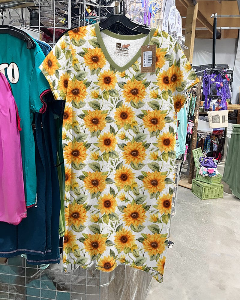 Sunflower Pajabears® V-Neck Nightshirts 02 Hg23