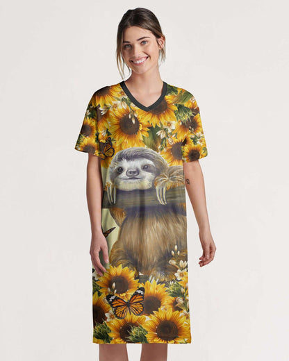 Test Sloth Pajabears® V-Neck Nightshirts