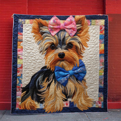 Cute Baby Yorkie - All Season Faux Quilt Kl9