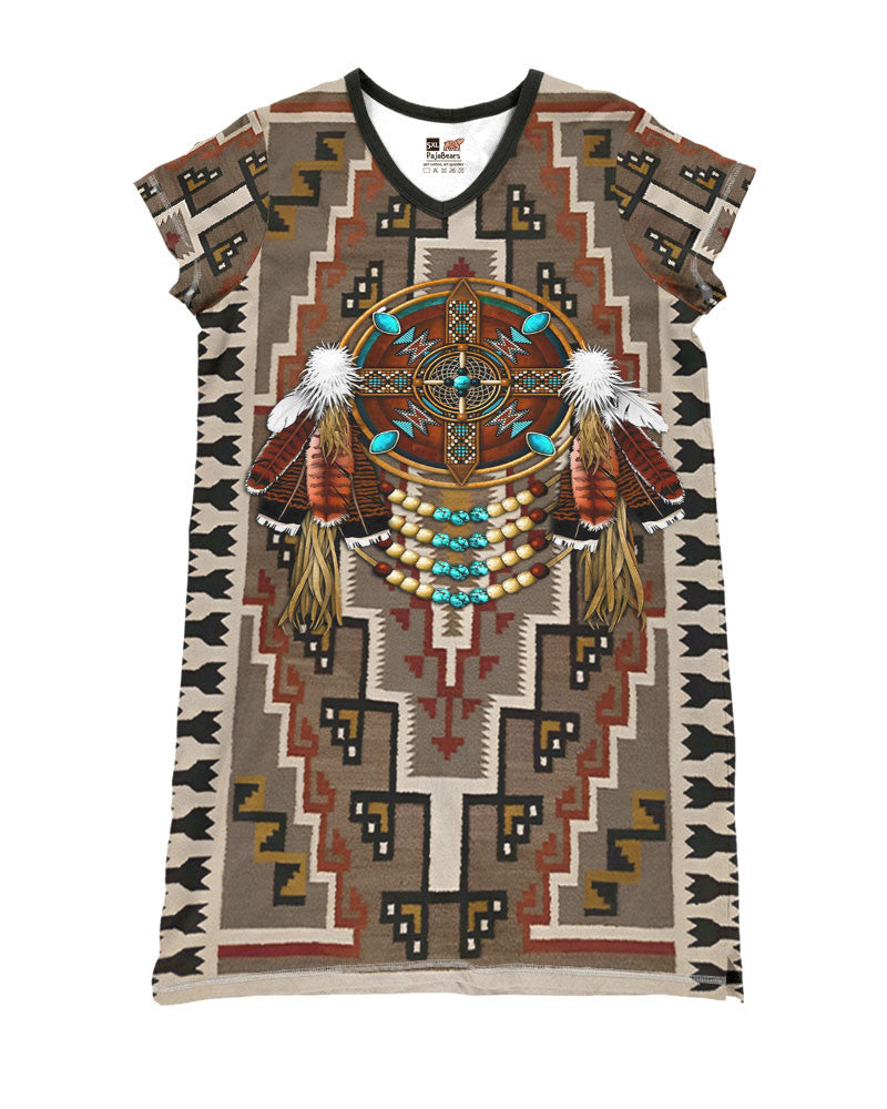 Native American Pajabears® V-Neck Nightshirts Proud Tl10