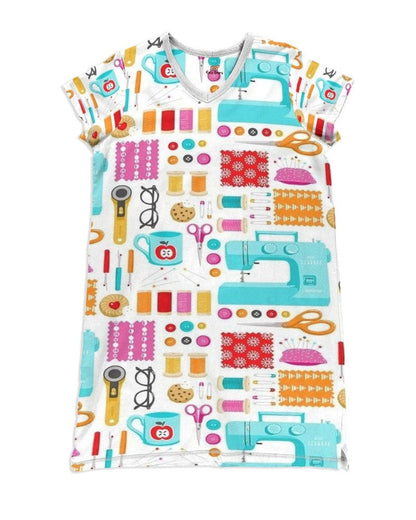 Sewing Pajabears® V-Neck Nightshirts Machine 2 Hc2