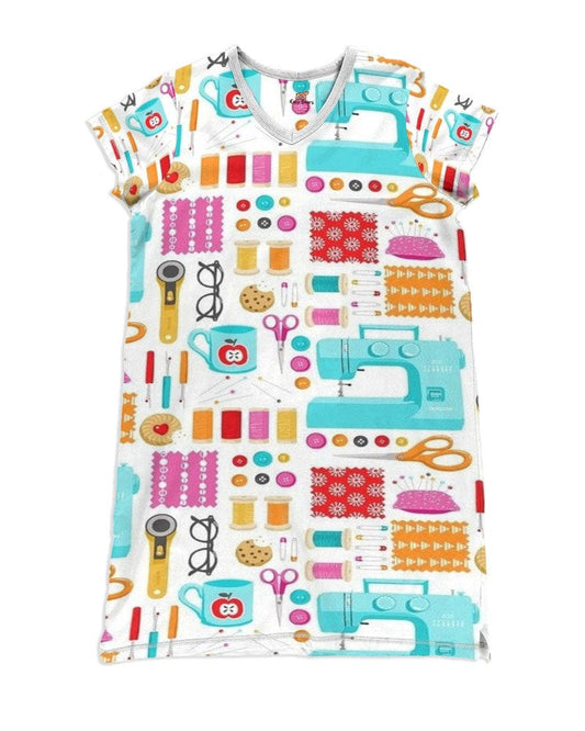 Sewing Pajabears® V-Neck Nightshirts Machine 2 Hc2