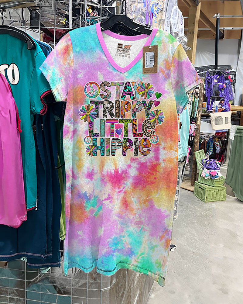 Hippie Pajabears® V-Neck Stay Trippy Ho3