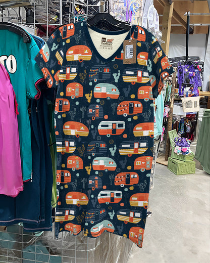 Camping Pajabears® V-Neck Nightshirts