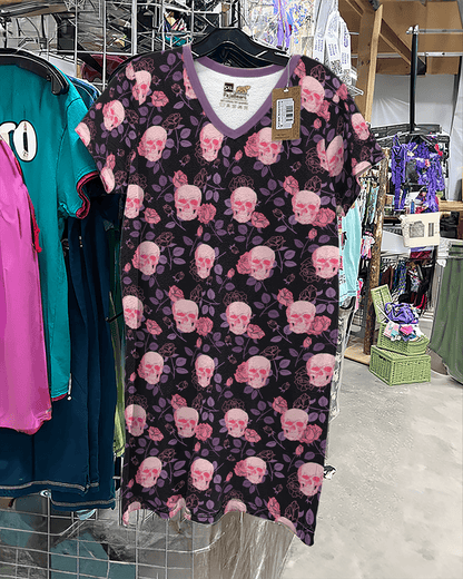 Skullflower Pajabears® V-Neck Nightshirts Pink Tl10