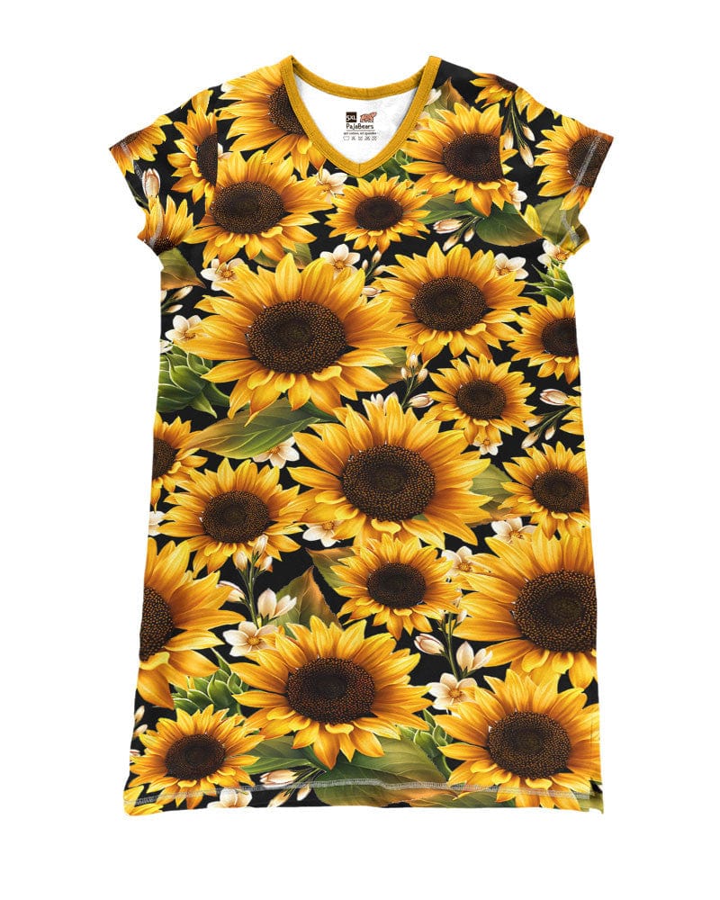 Sunflower Pajabears® V-Neck Nightshirts Press Tl10