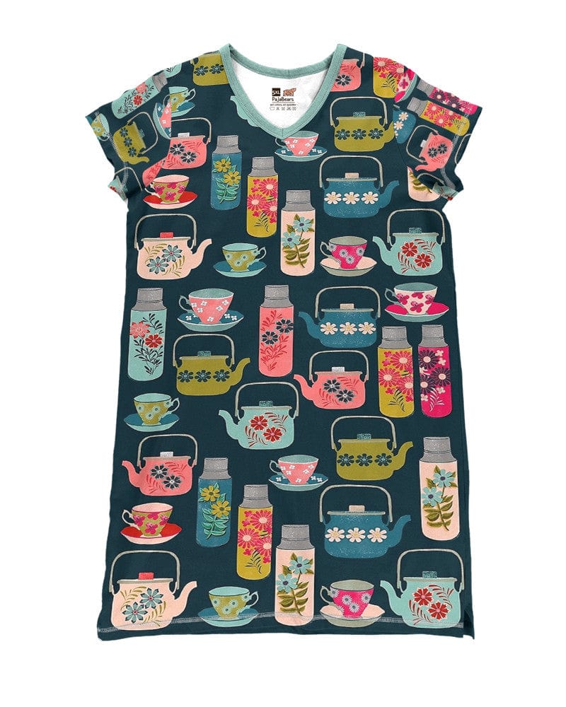 Teapot Pajabears® V-Neck Nightshirts Hm8