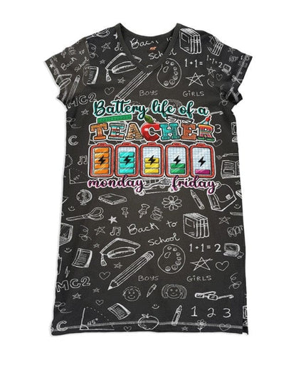 Teacher Pajabears® V-Neck Monday To Friday Ho3