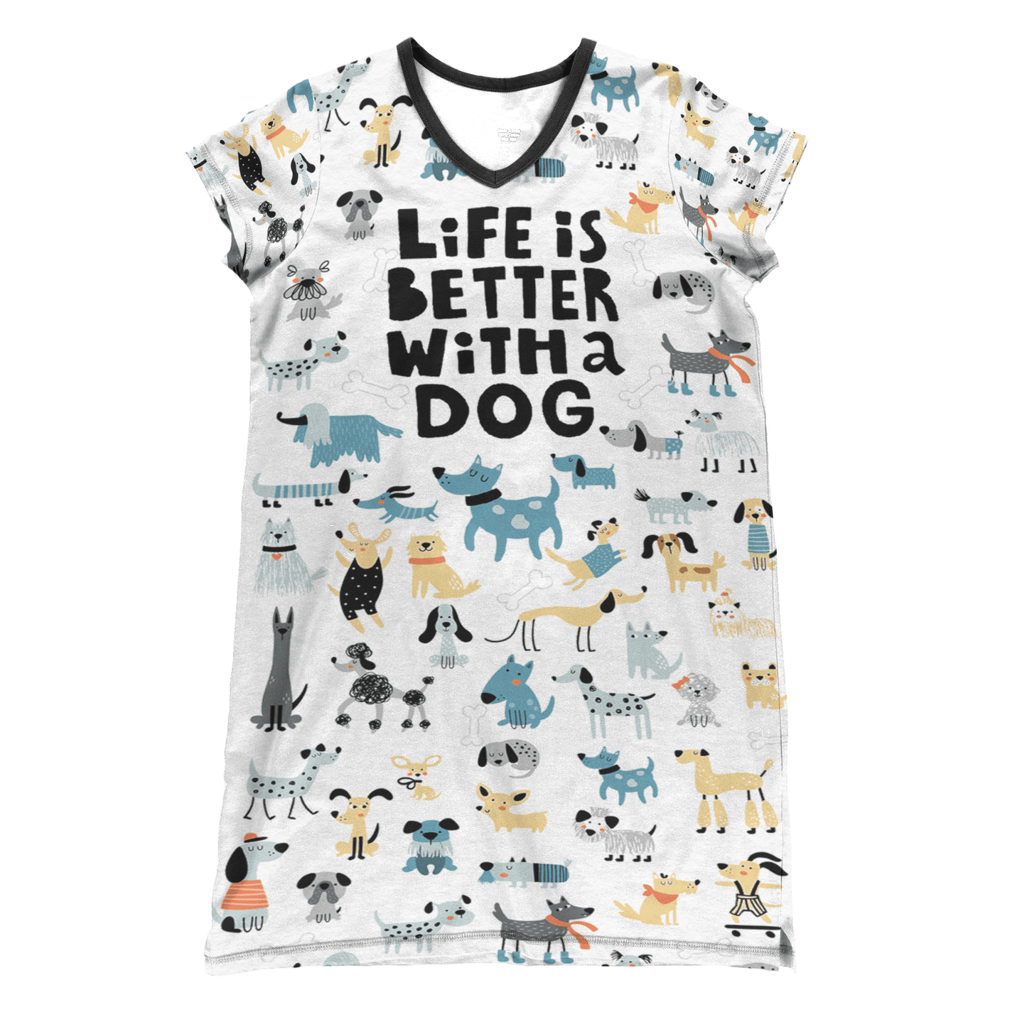 Dog Pajabears® V-Neck Nightshirts Life Is Better With A Qd5