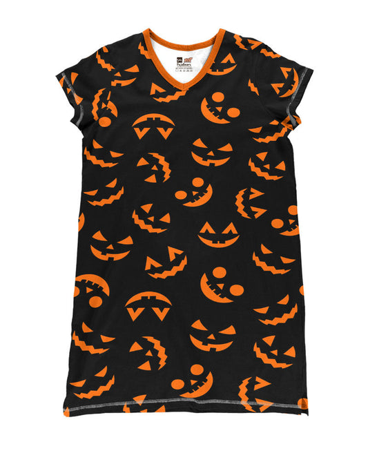 Halloween Pajabears® V-Neck Nightshirts Cute Pumpkin Tl10