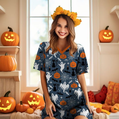 Halloween Pajabears® V-Neck Nightshirts Happy Tl10