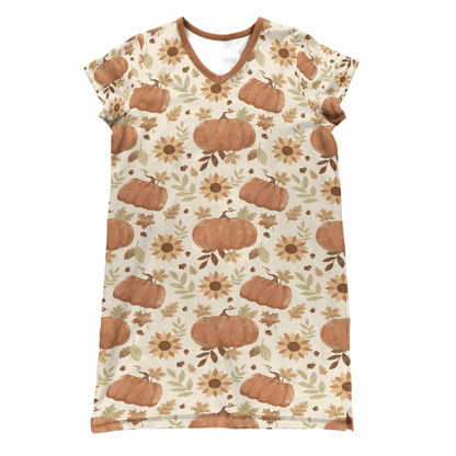 Sunflower Pajabears® V-Neck Nightshirts In Fall Qd5