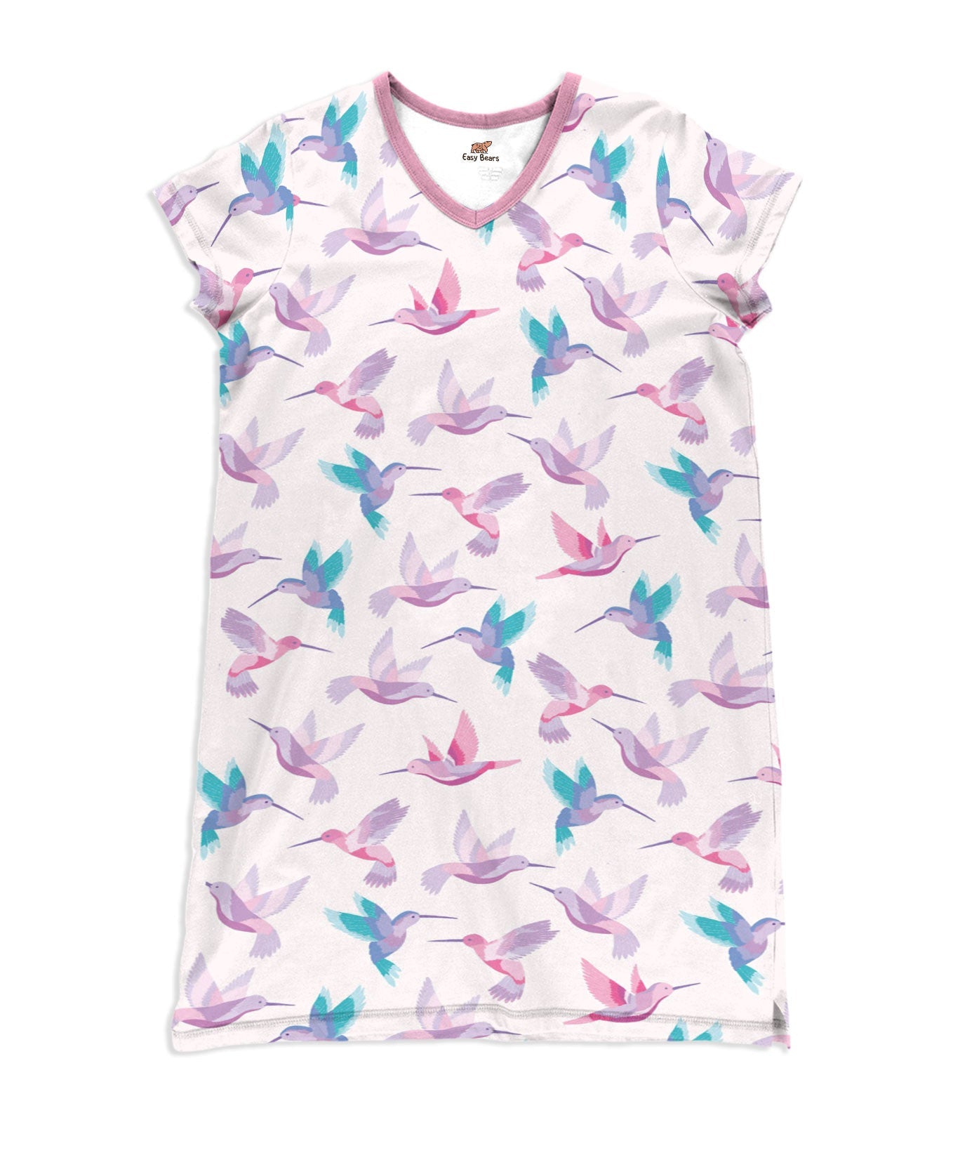 Hummingbird Pajabears® V-Neck Nightshirts Lovely Tl10