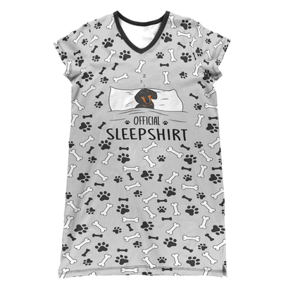 Dachshund Pajabears® V-Neck Official Sleepshirt Qd5 Nightshirts