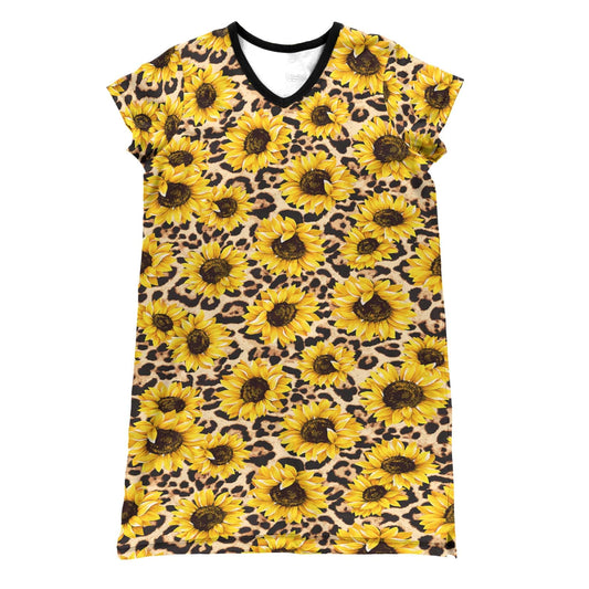 Sunflower Pajabears® V-Neck Nightshirts Leopard Tl10