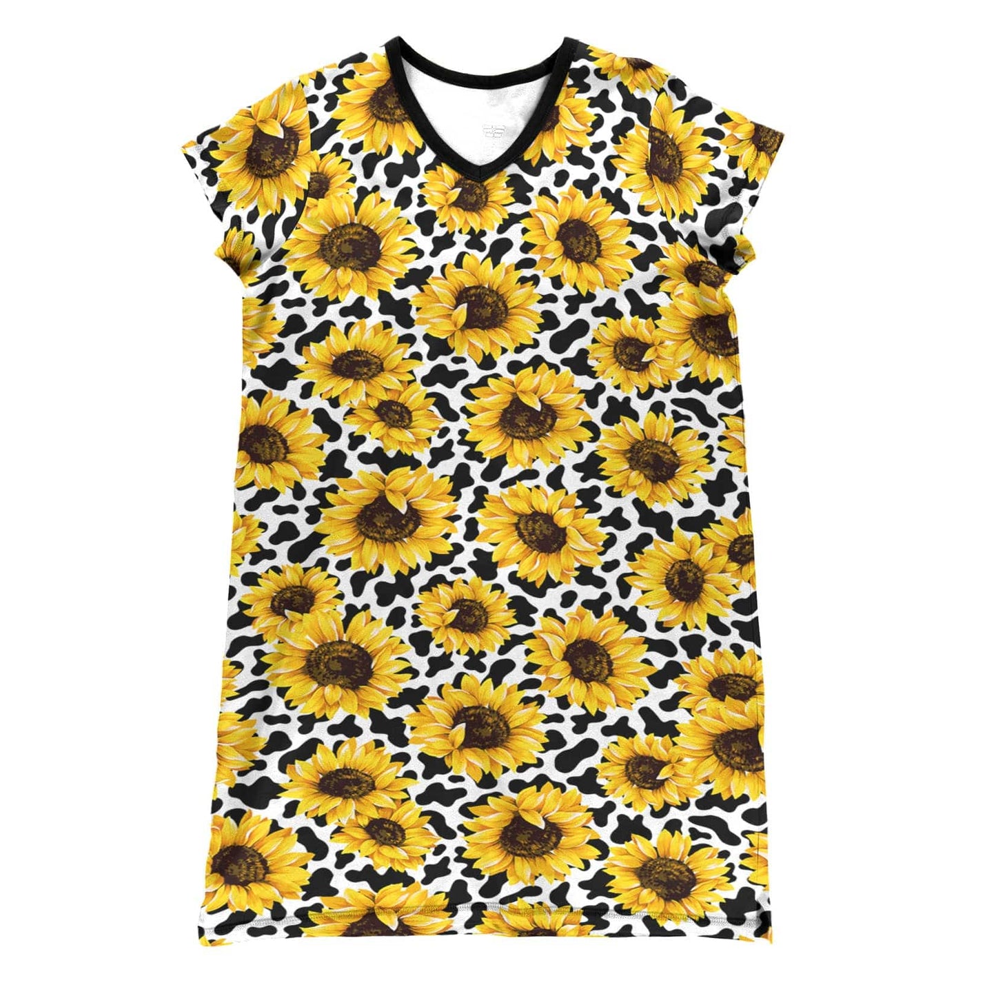 Sunflower Pajabears® V-Neck Nightshirts Bw Leopard Tl10