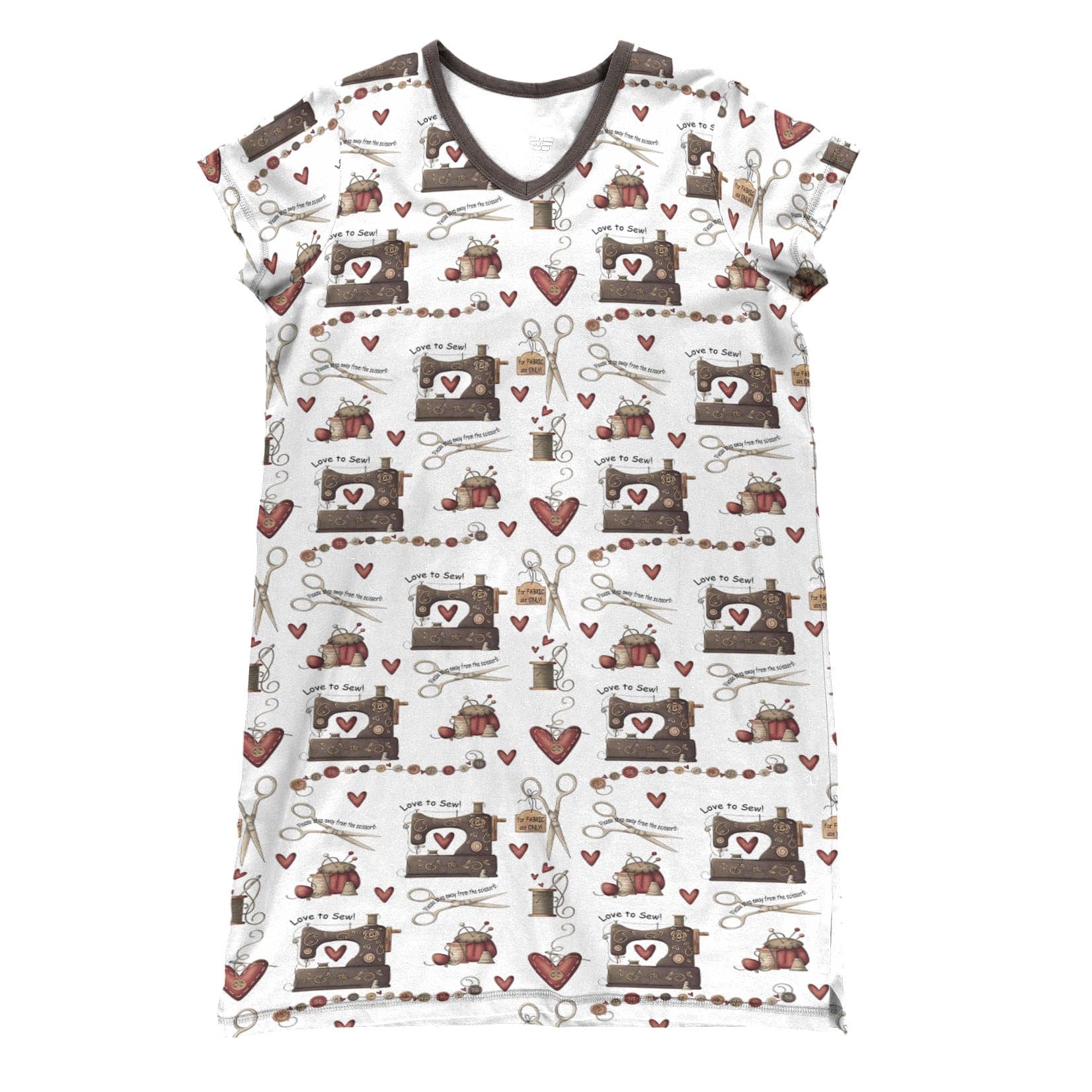 Sewing Pajabears® V-Neck Nightshirts Love To Sew Tl10