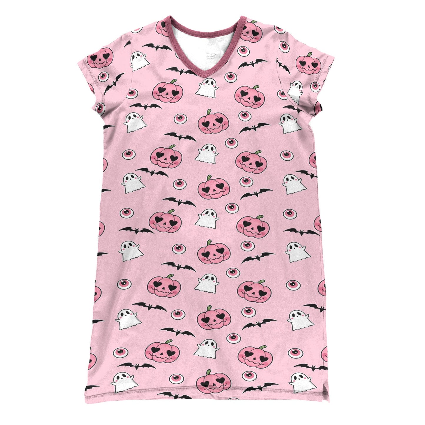 Halloween Pajabears® V-Neck Nightshirts Pink Tl10