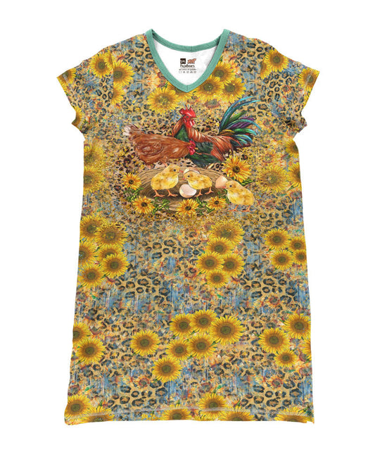 Chicken Pajabears® V-Neck Nightshirts Sunshine Tl10