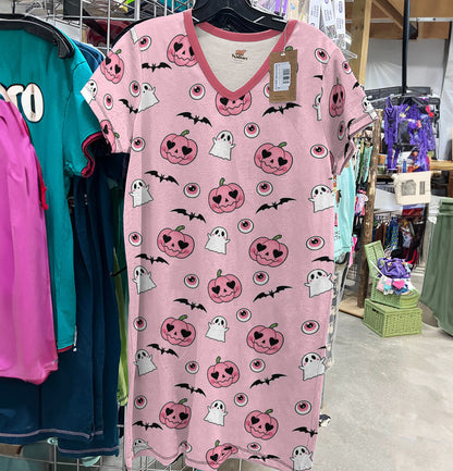 Halloween Pajabears® V-Neck Nightshirts Pink Tl10